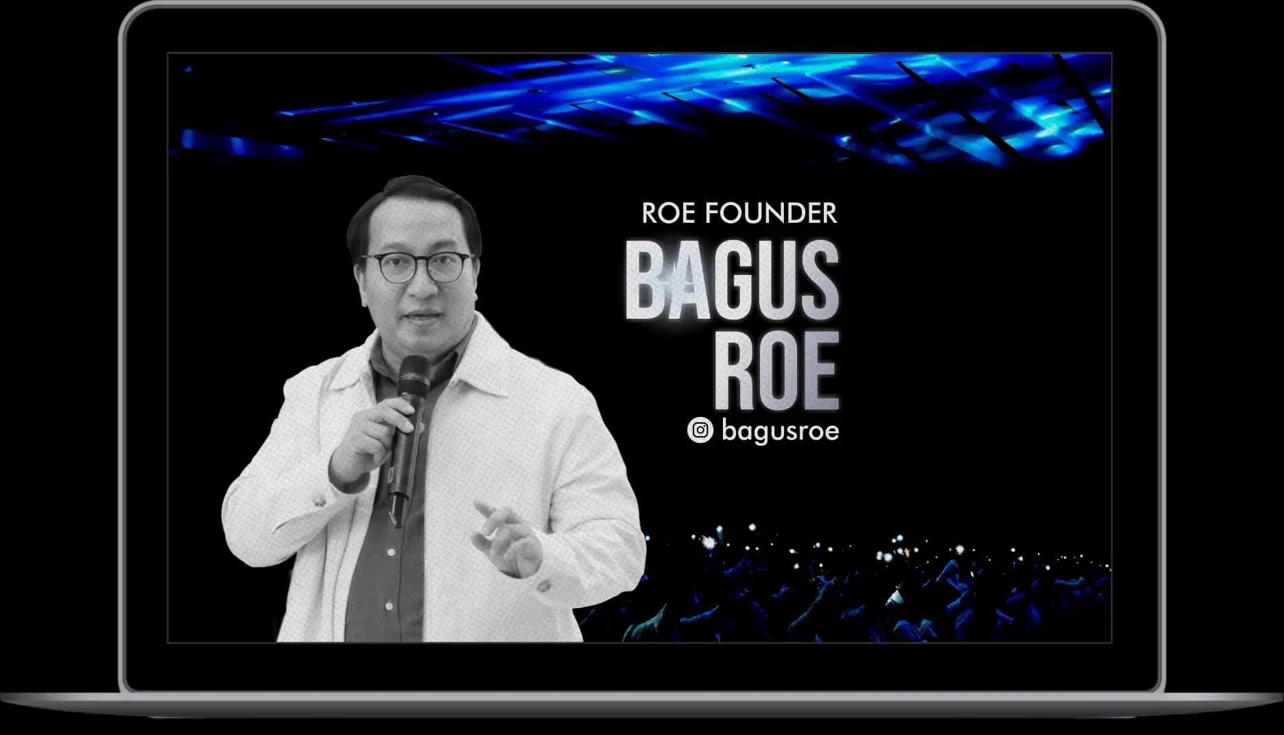 ROE Founder Bagus ROE on Stage - Rhythm of Empowerment
