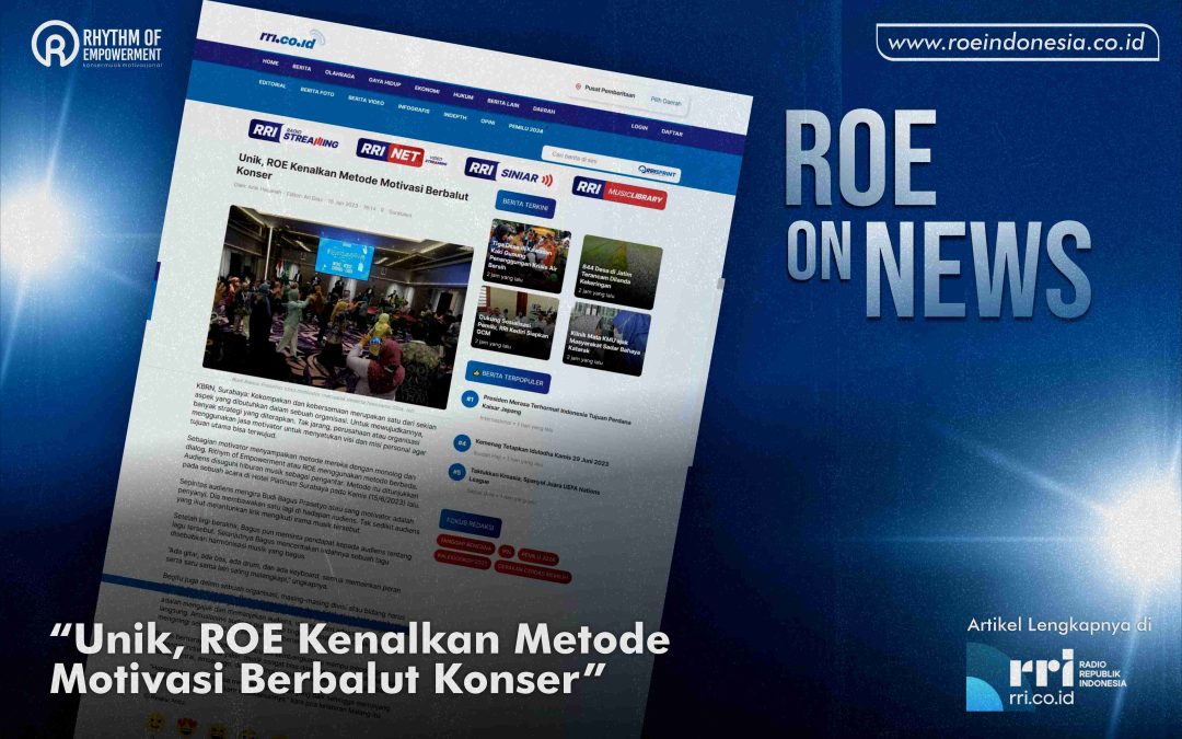 Unik, ROE Kenalkan Metode Motivasi Berbalut Konser